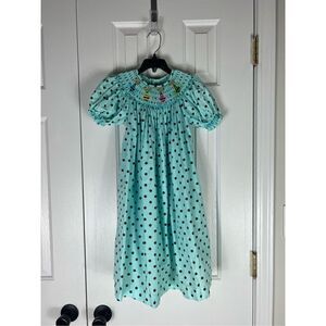 Mom & Me Girls Smocked Bumblebee Dress Size 4